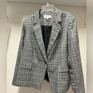 Calvin Klein Women's Black and White Blazer